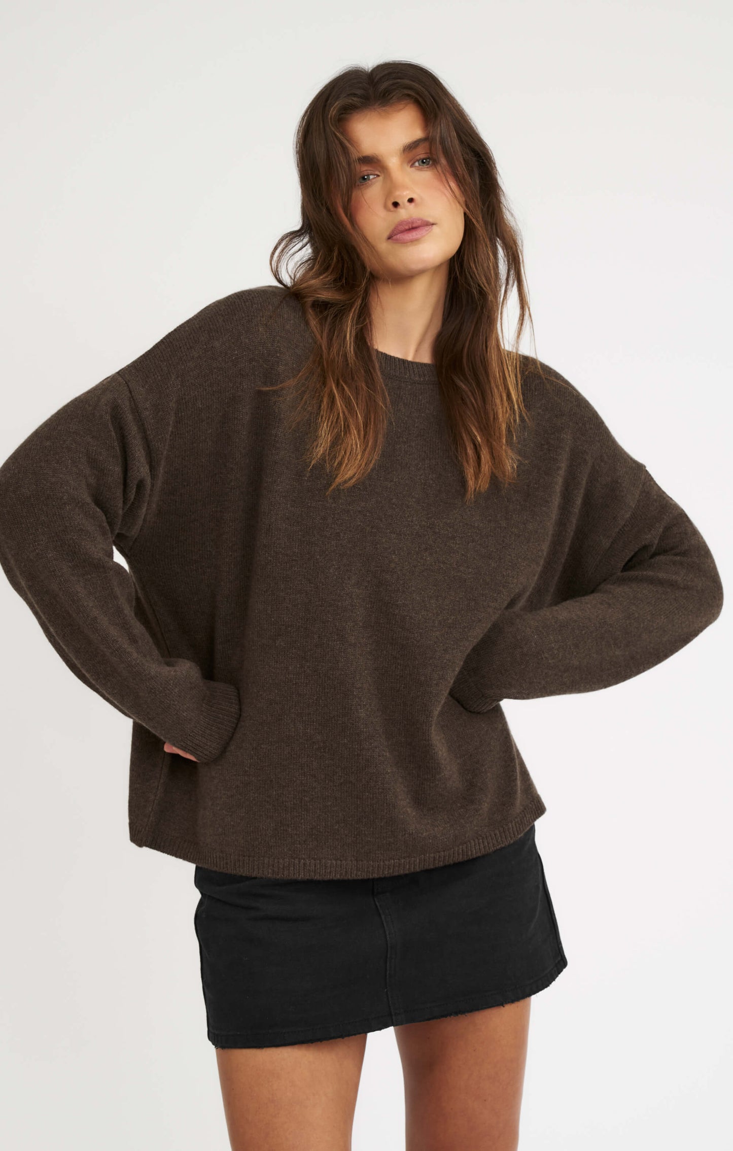 THE UNIVERSAL KNIT 2.0 - ESPRESSO MARLE