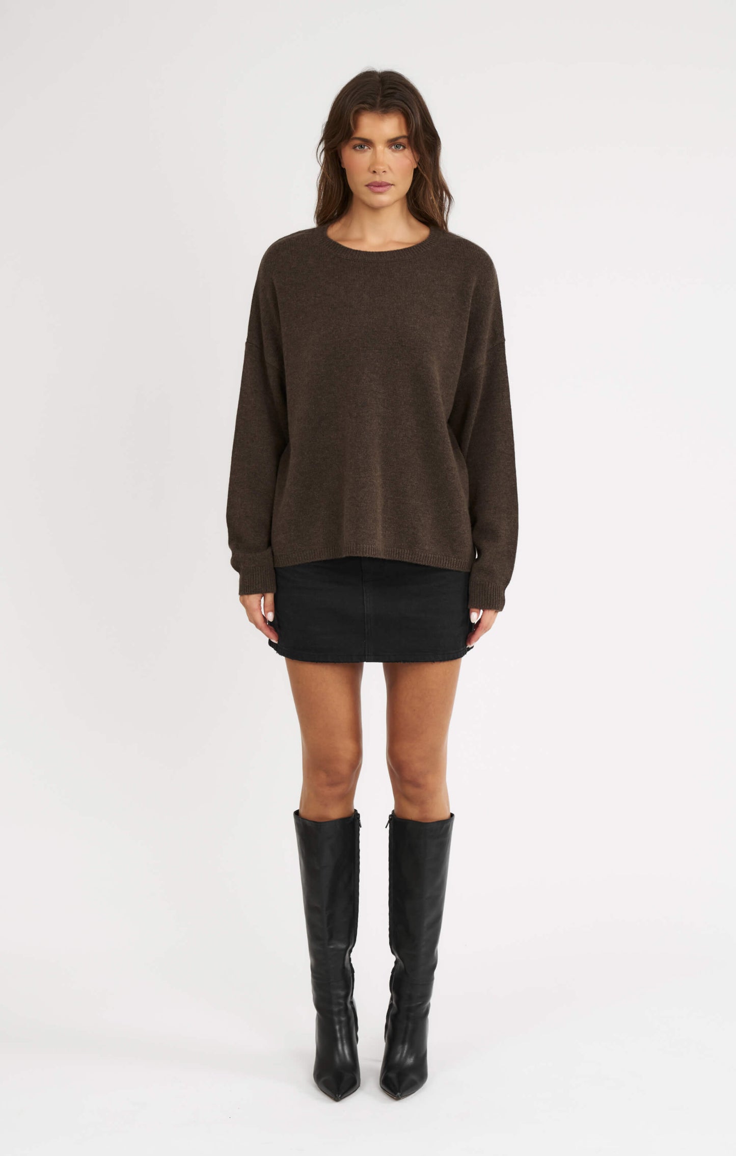 THE UNIVERSAL KNIT 2.0 - ESPRESSO MARLE