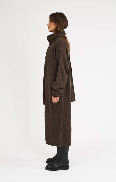 THE WRAP AROUND SCARF - ESPRESSO MARLE