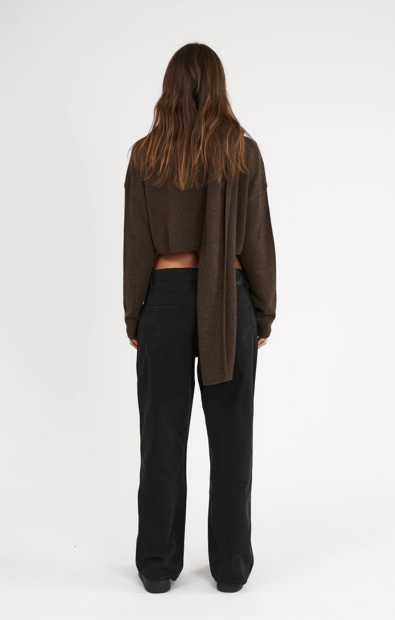 THE WRAP AROUND SCARF - ESPRESSO MARLE
