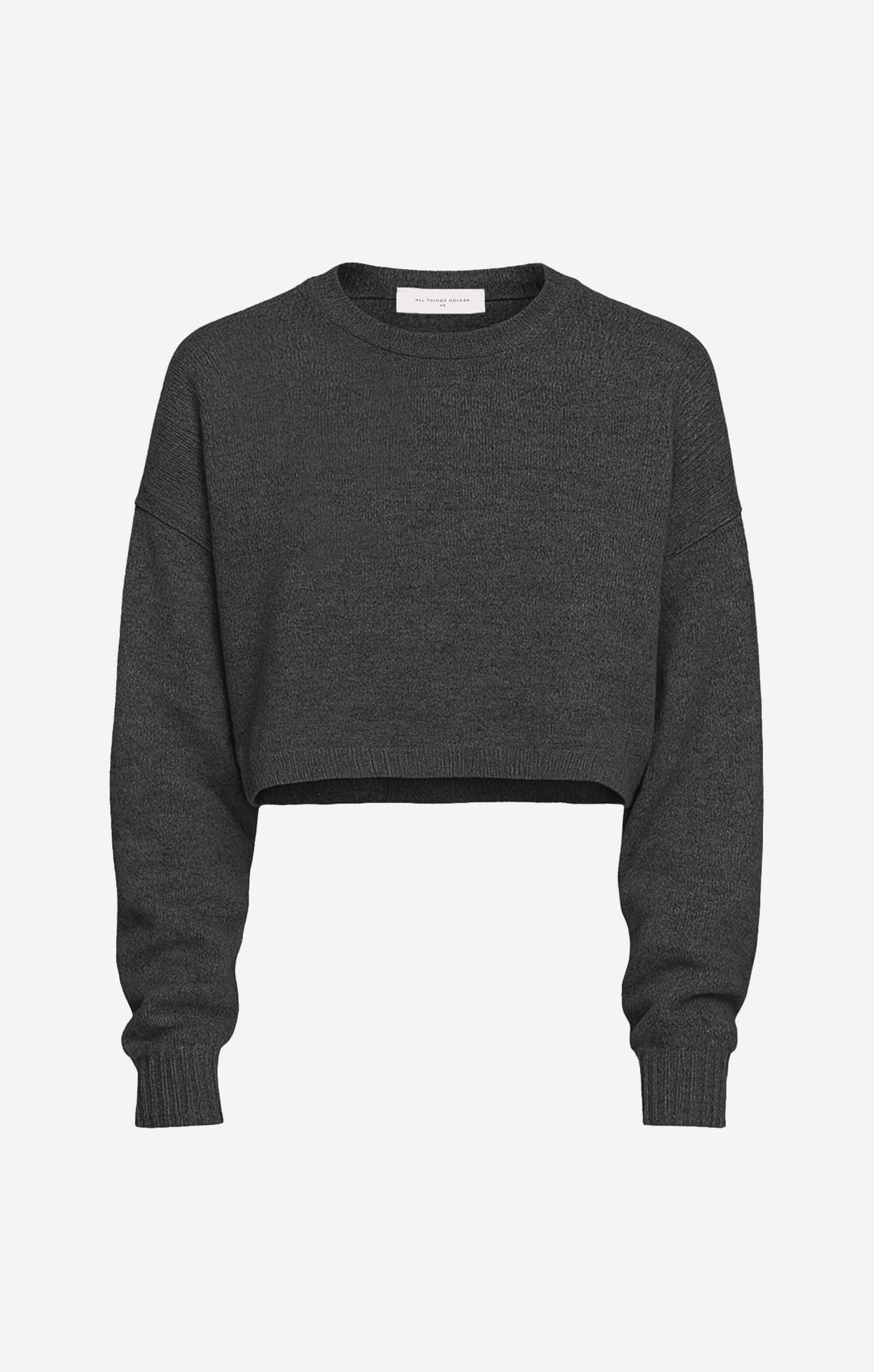 THE CROPPED UNIVERSAL KNIT 2.0 - CHARCOAL