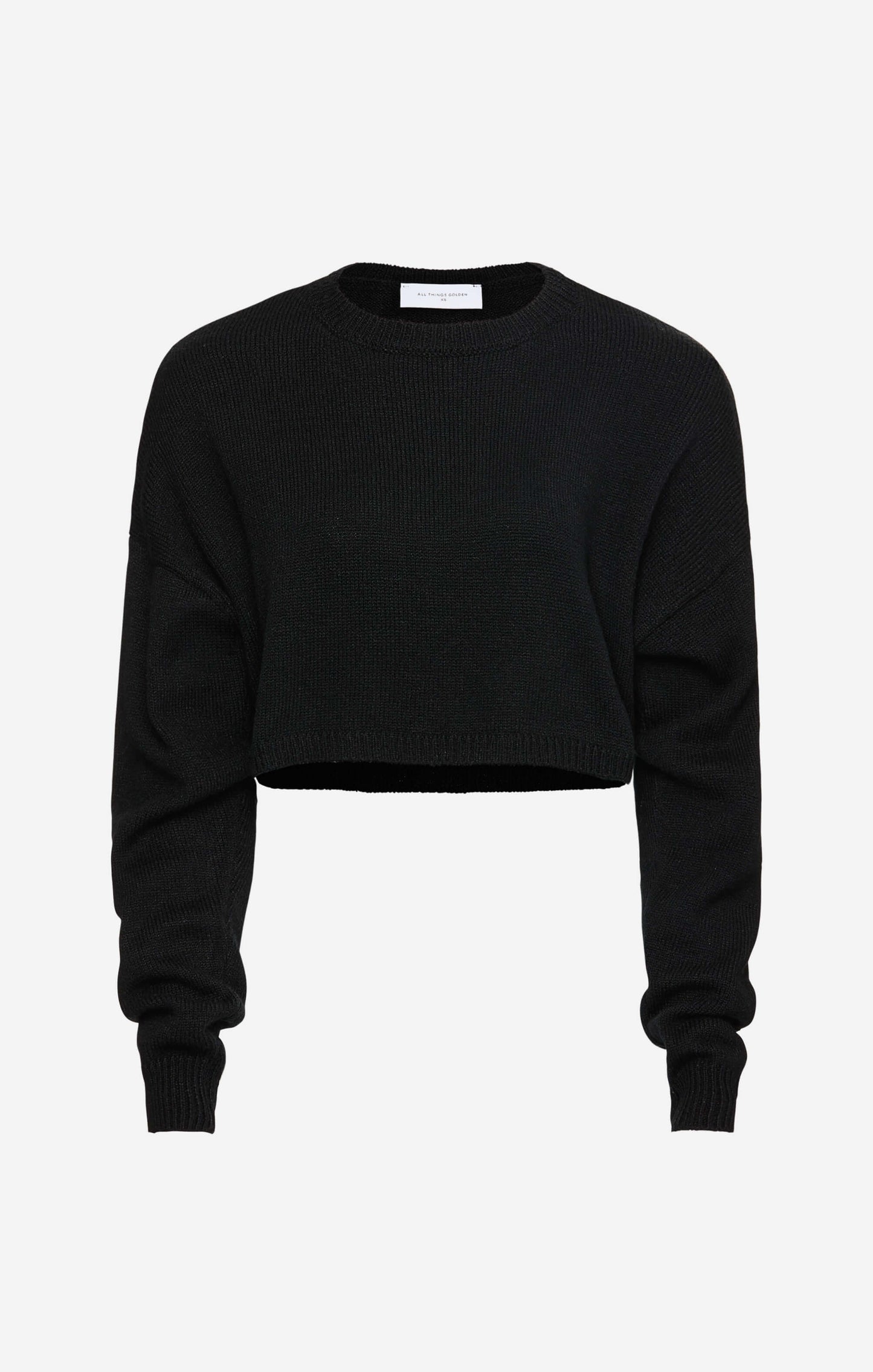THE CROPPED UNIVERSAL KNIT 2.0 - BLACK