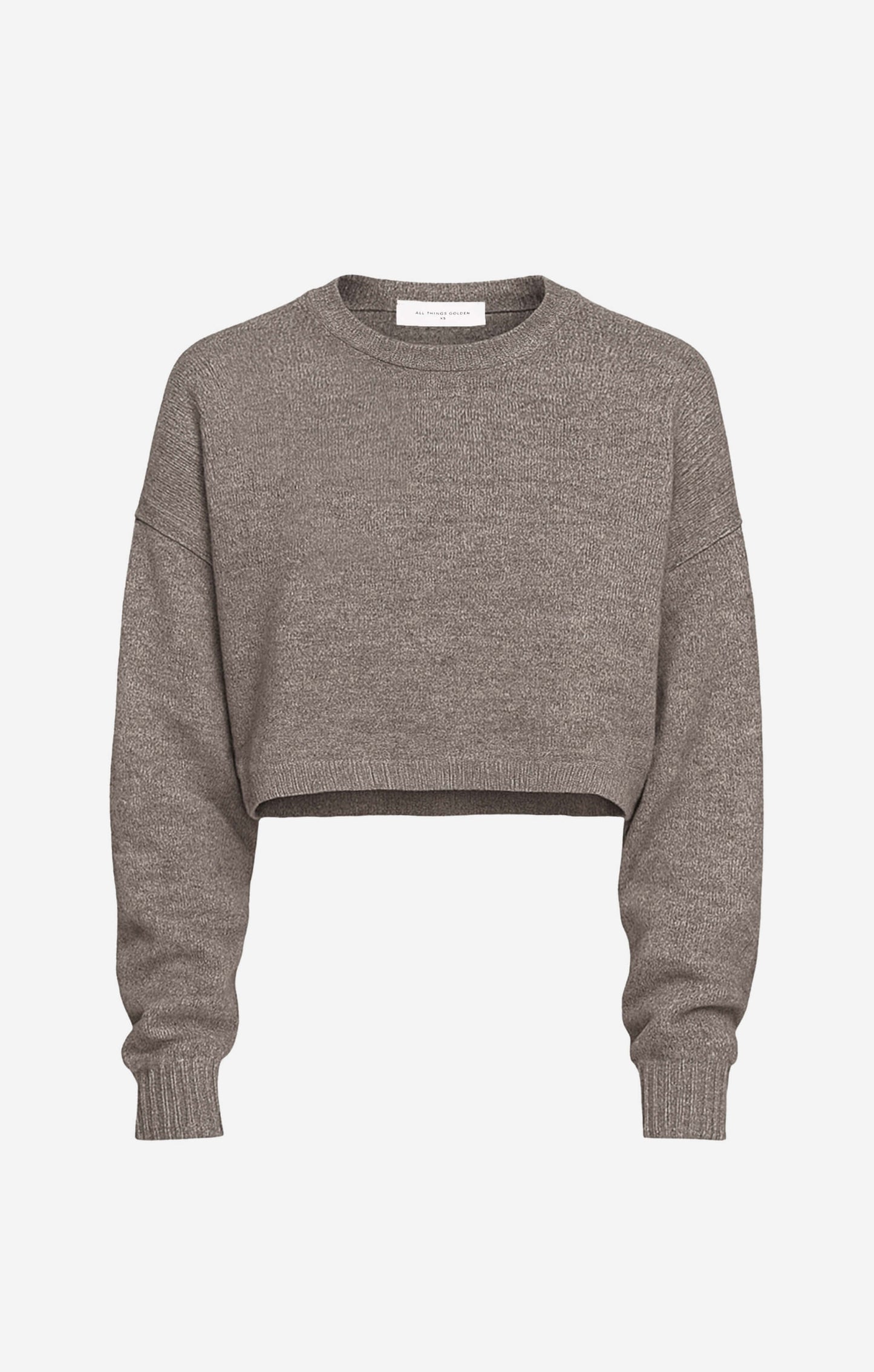 THE CROPPED UNIVERSAL KNIT 2.0 - NEUTRAL MARLE