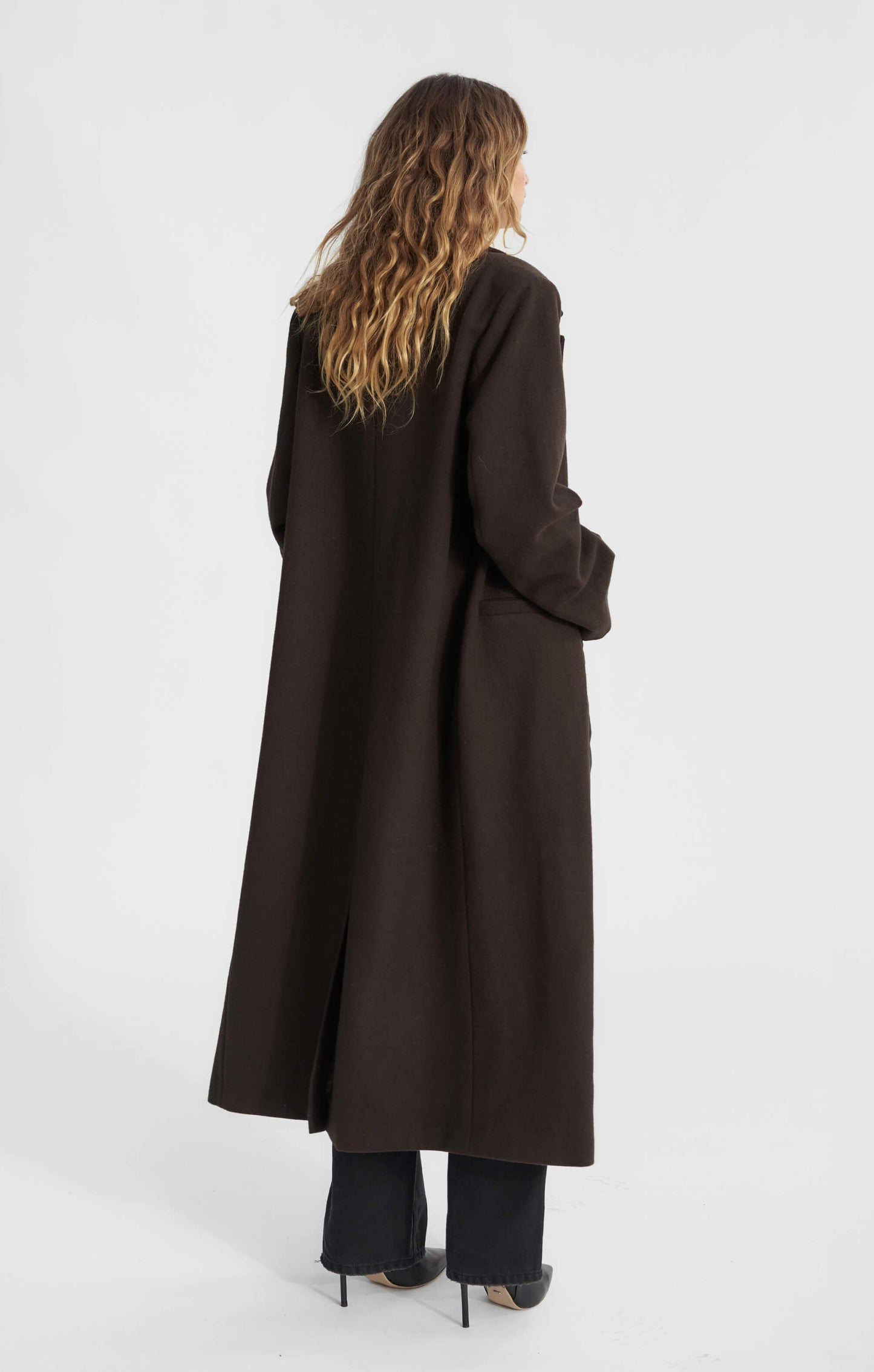 THE LONGLINE CLASSIC COAT - ESPRESSO