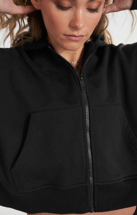 THE SWEAT™ ZIP UP HOODIE - BLACK