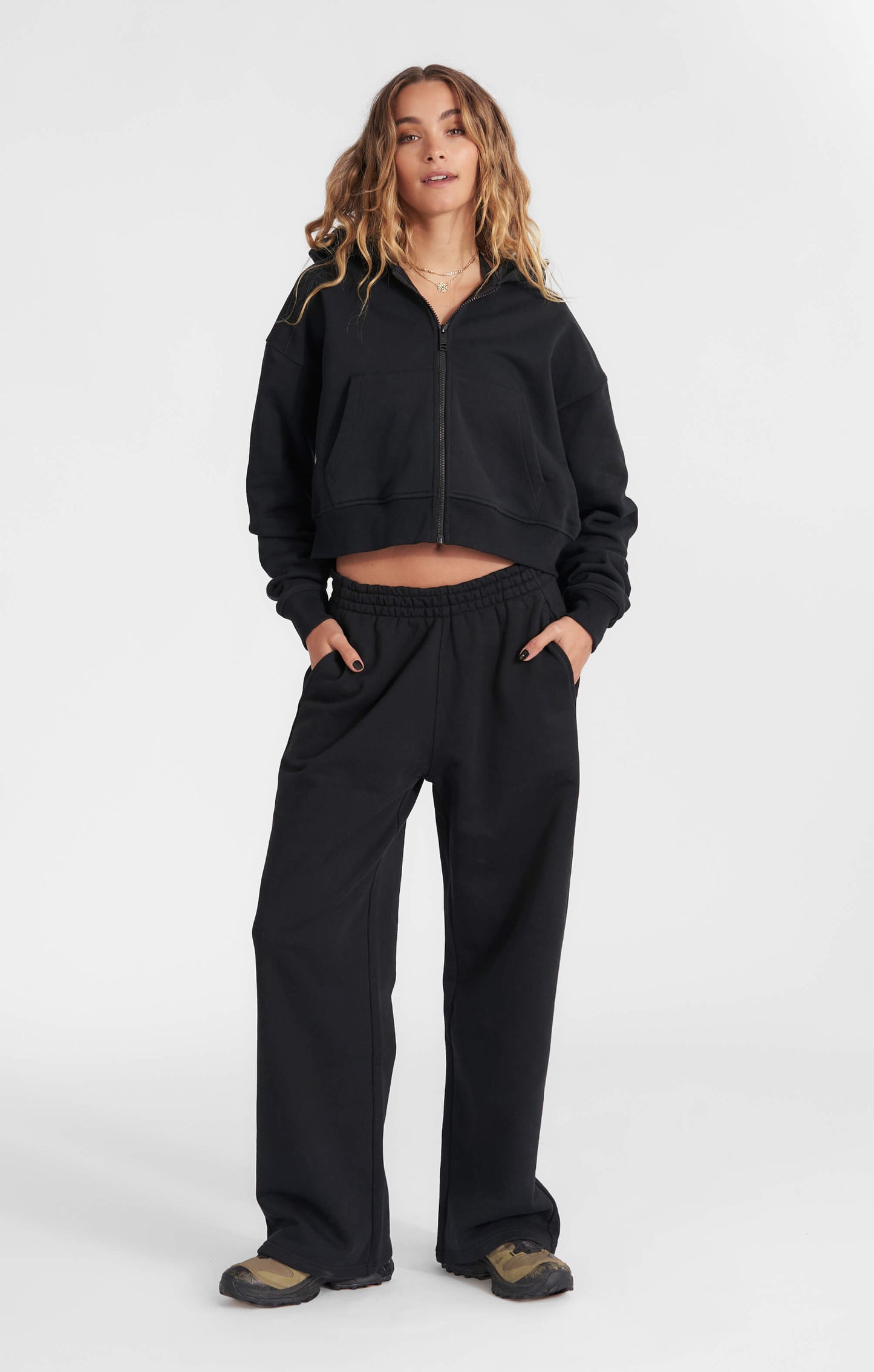 THE SWEAT™ ZIP UP HOODIE - BLACK