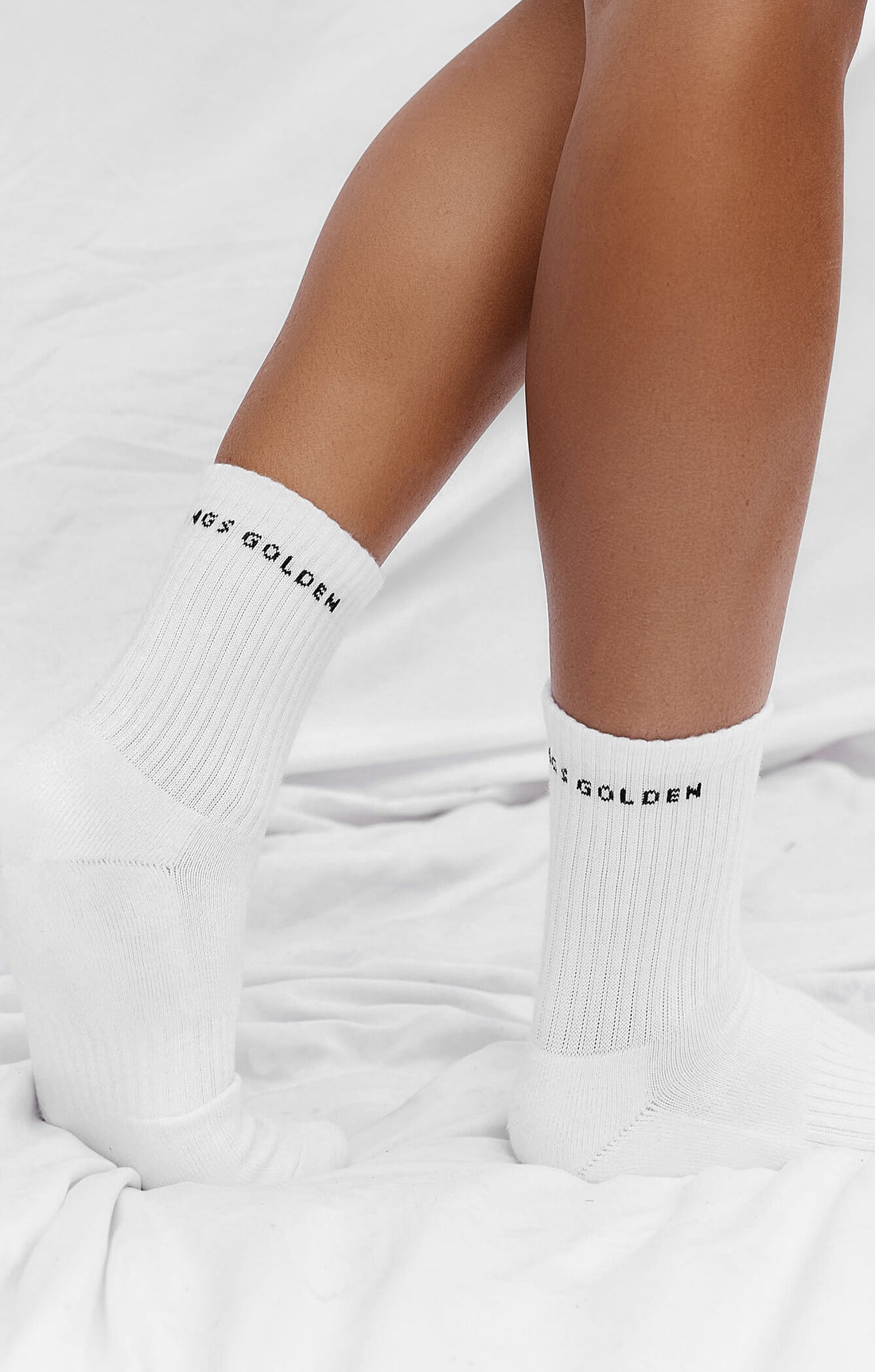 THE A.T.G CREW SOCK 3 PACK - WHITE