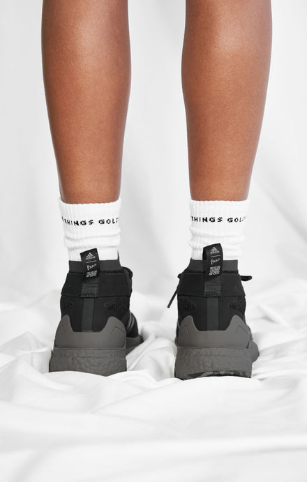 THE A.T.G CREW SOCK 3 PACK - WHITE