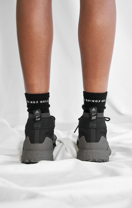 THE A.T.G CREW SOCK 3 PACK - BLACK