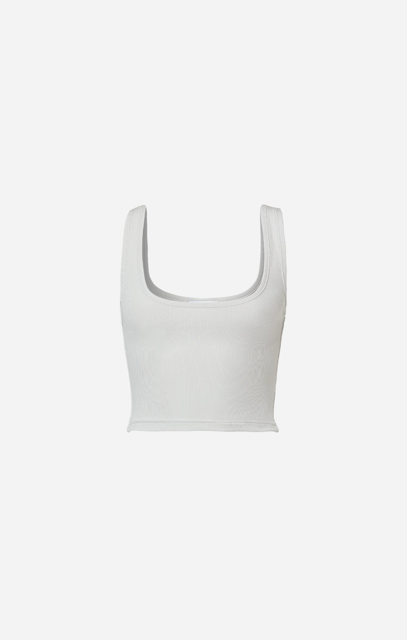 THE LUXE RIB CROP - STONE