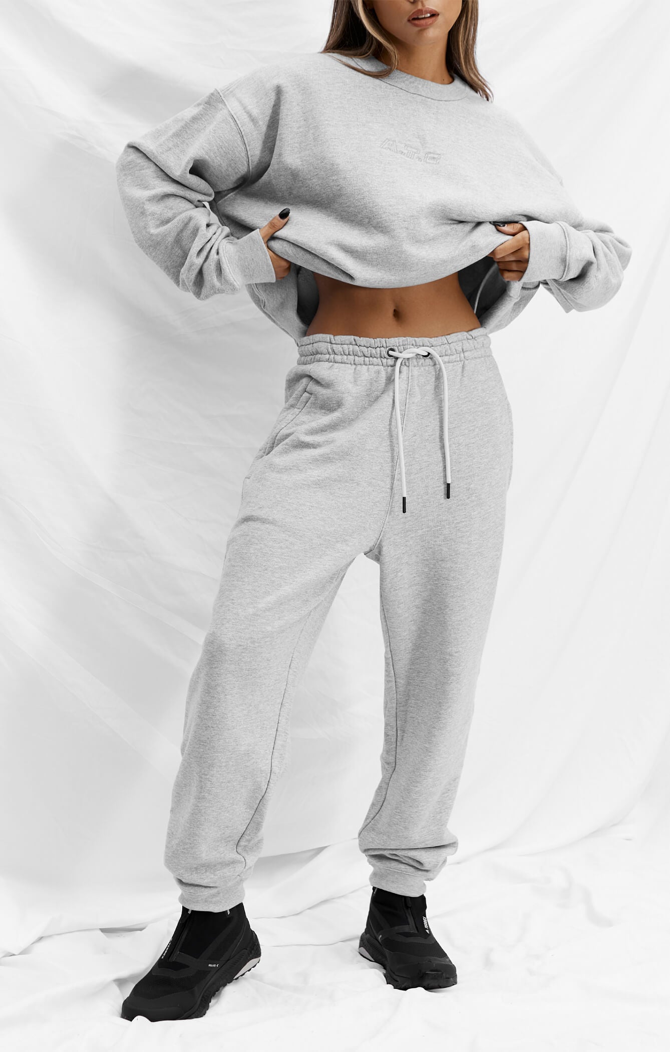 THE A.T.G SWEAT™ TRACK PANT - HEATHER GREY