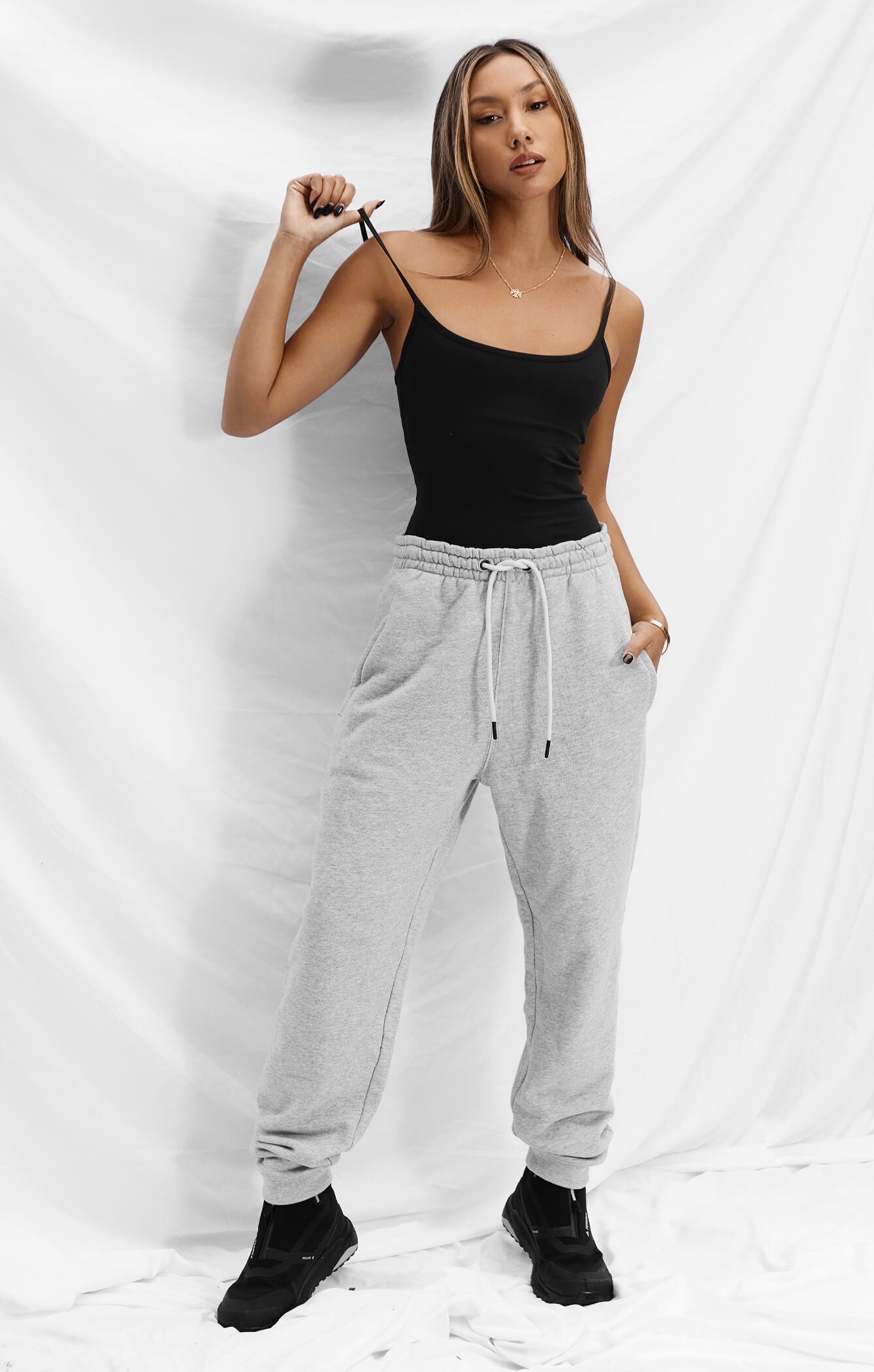 THE A.T.G SWEAT™ TRACK PANT - HEATHER GREY