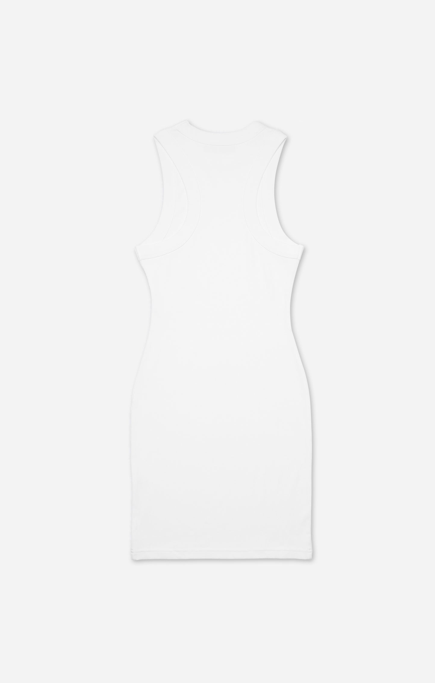 THE LUXE RIB HIGH NECK MINI - WHITE