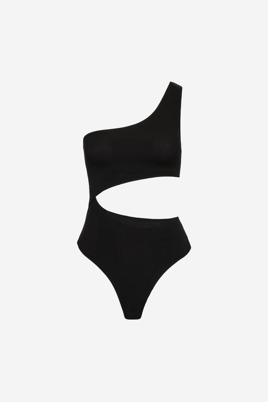 THE CUTOUT ONE PIECE - BLACK MESH – All Things Golden