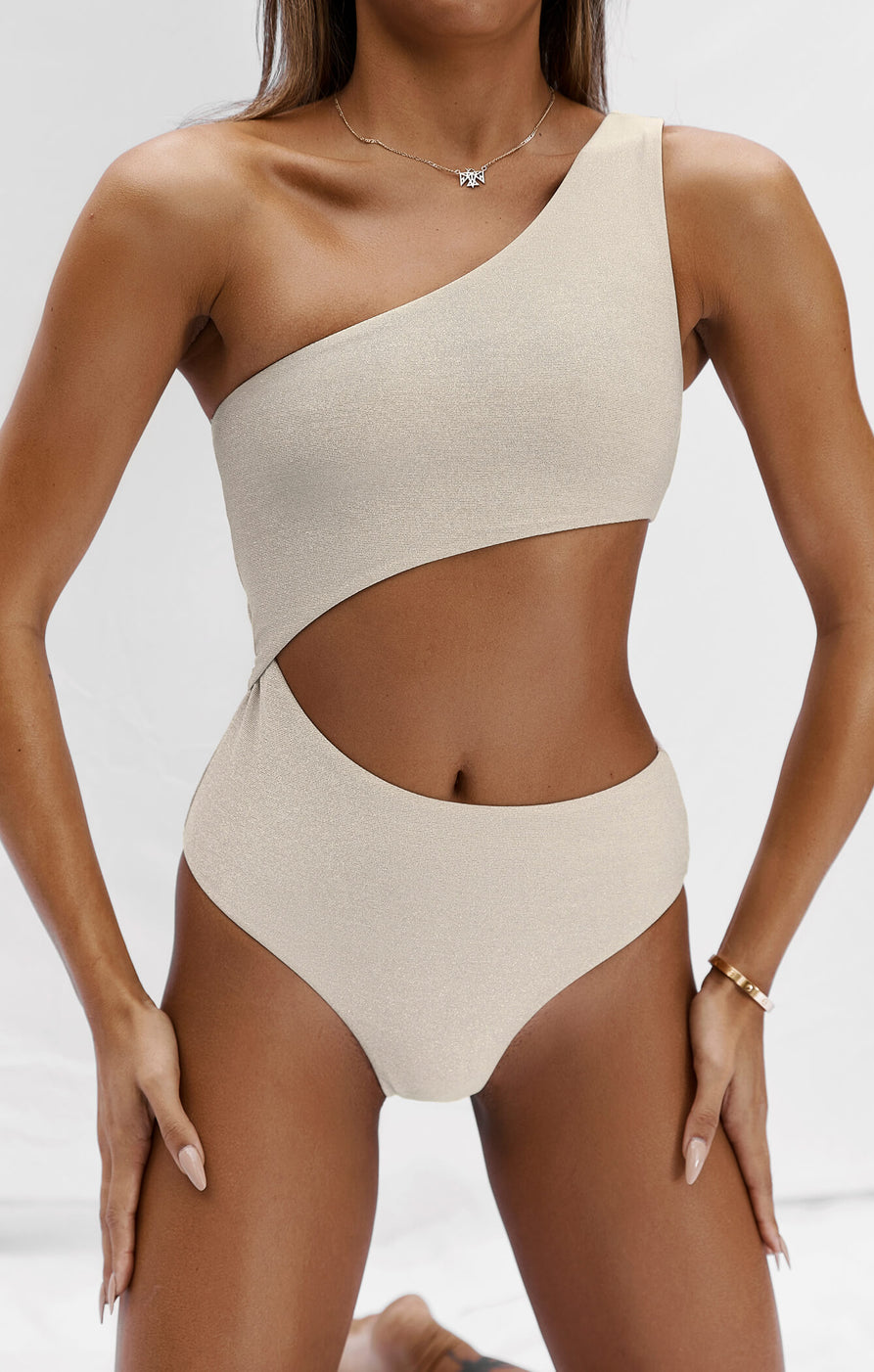 THE CUTOUT ONE PIECE - GOLD SAND