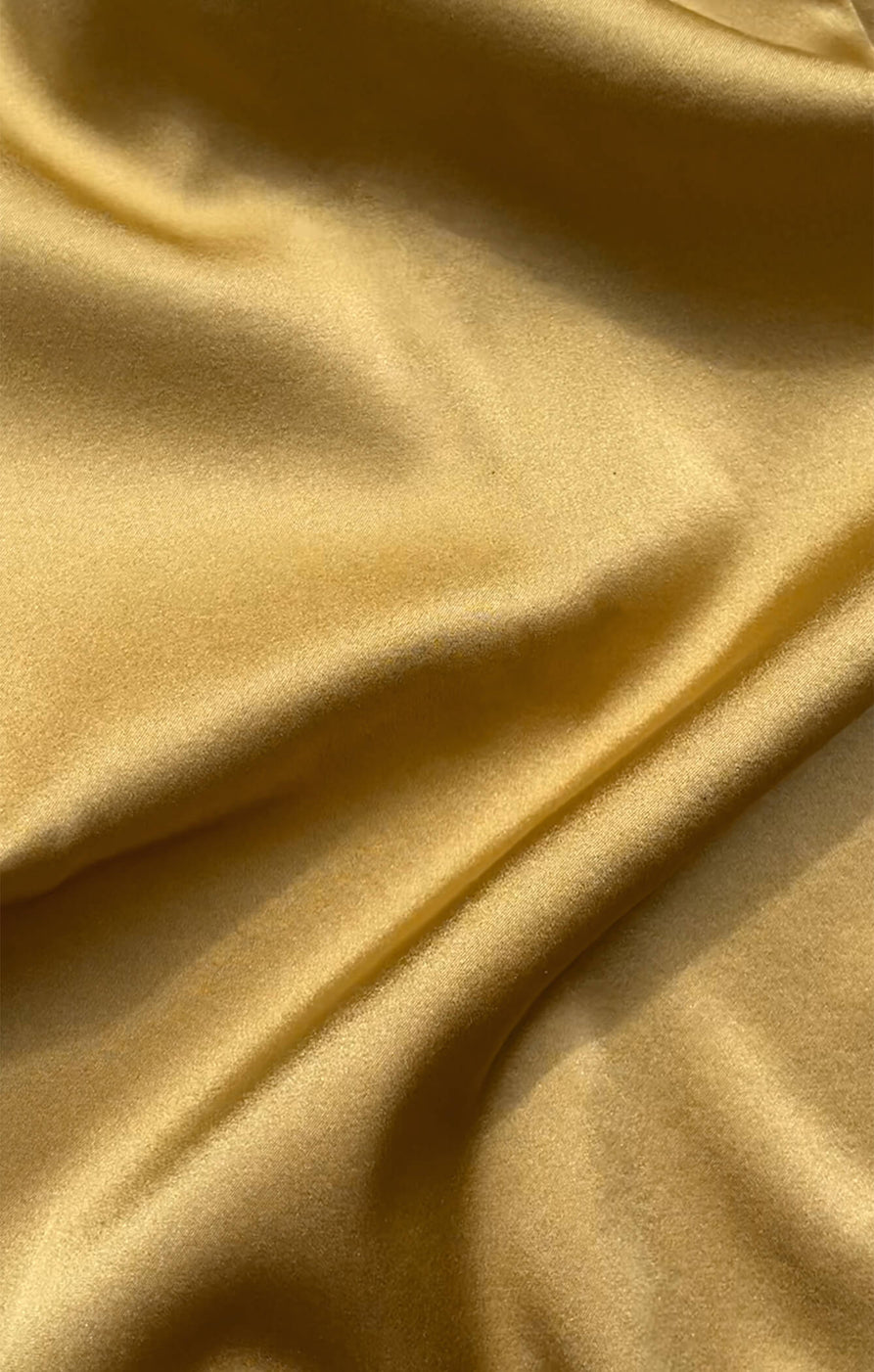 THE SILK KIMONO MAXI DRESS - GOLD