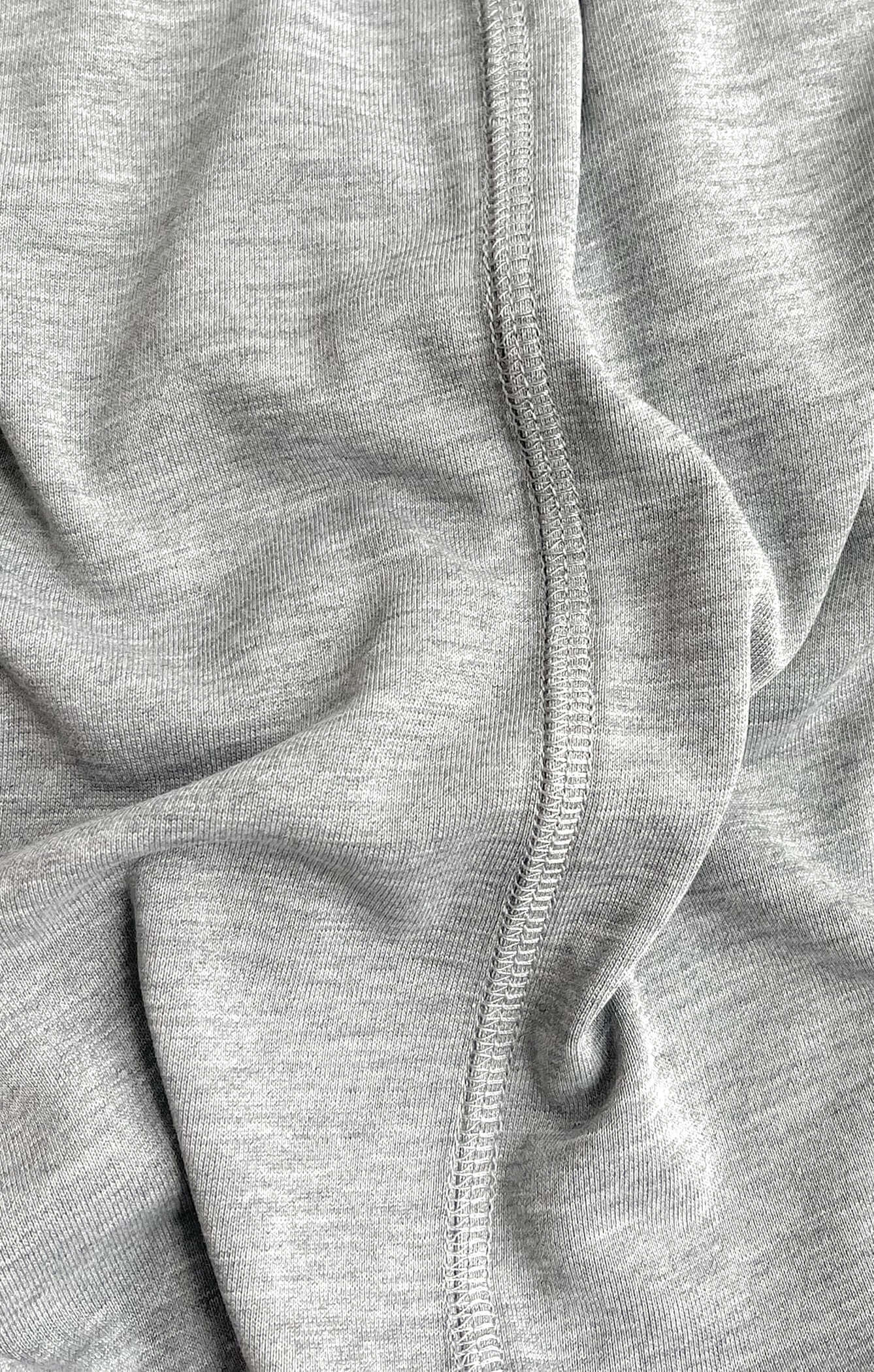 THE MODAL L/S CROP - MID GREY