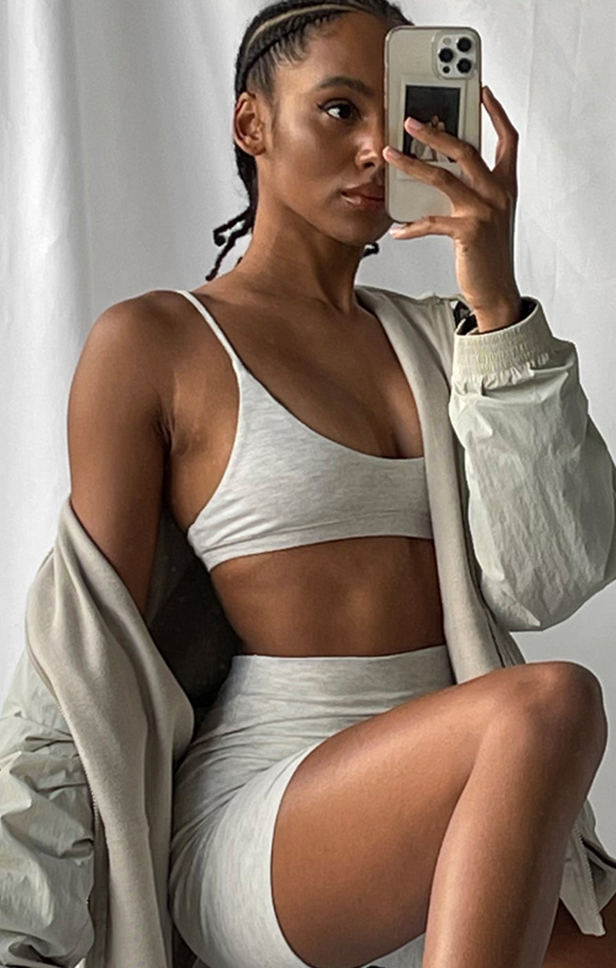 THE LUXE BRALETTE - ICE GREY