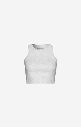 THE RIBBED MUSCLE CROP - ICE GREY