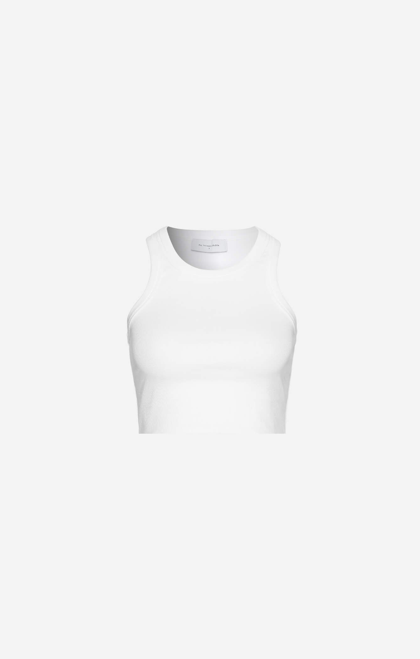 THE RIBBED MUSCLE CROP - WHITE