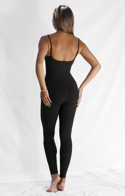 THE SCULPT™ FULL LENGTH ONESIE - BUTTER BLACK