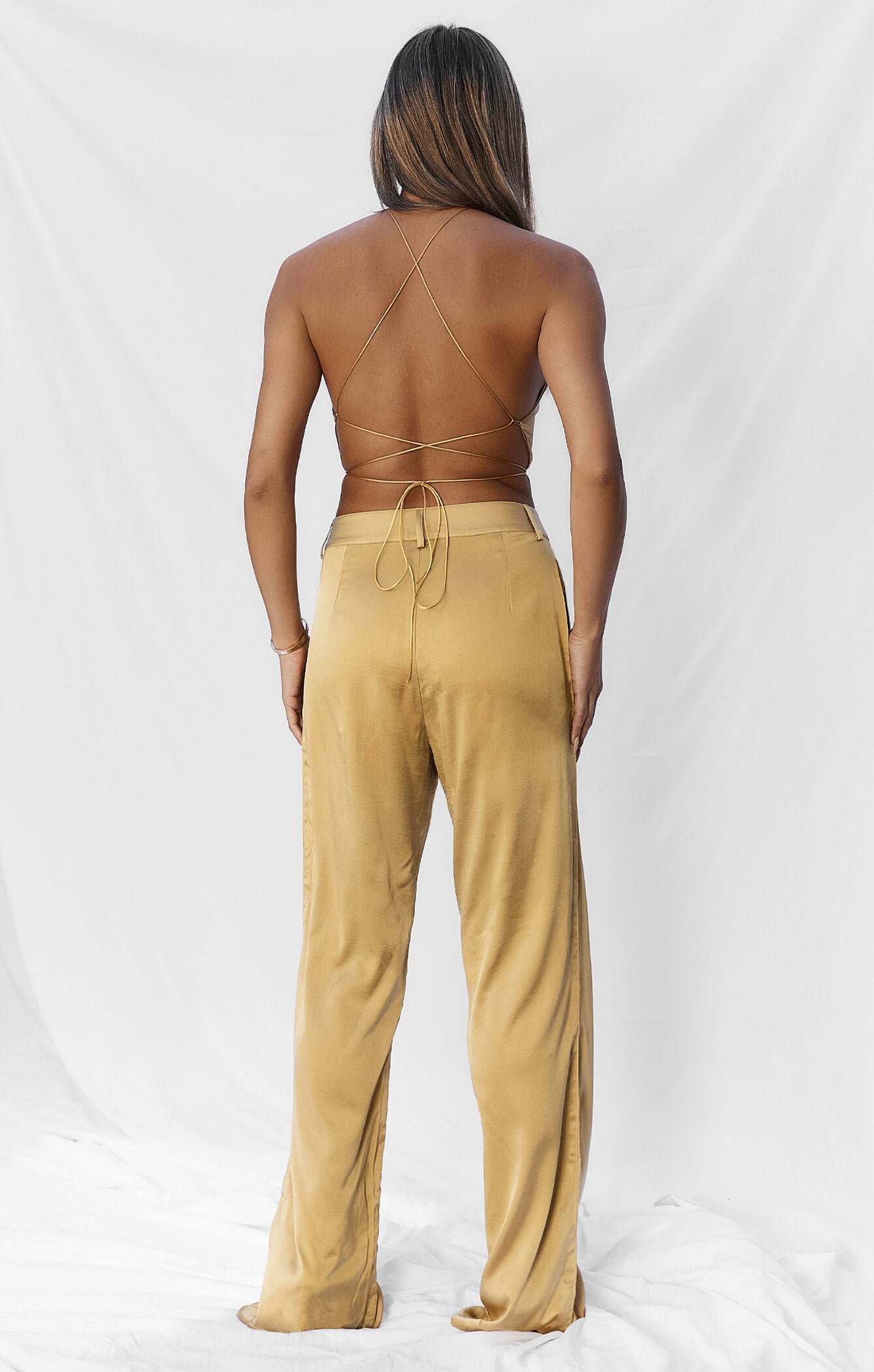 THE SILK CLASSIC PANT - GOLD