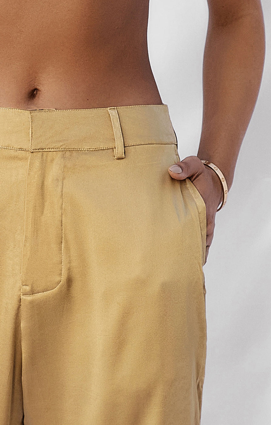 THE SILK CLASSIC PANT - GOLD