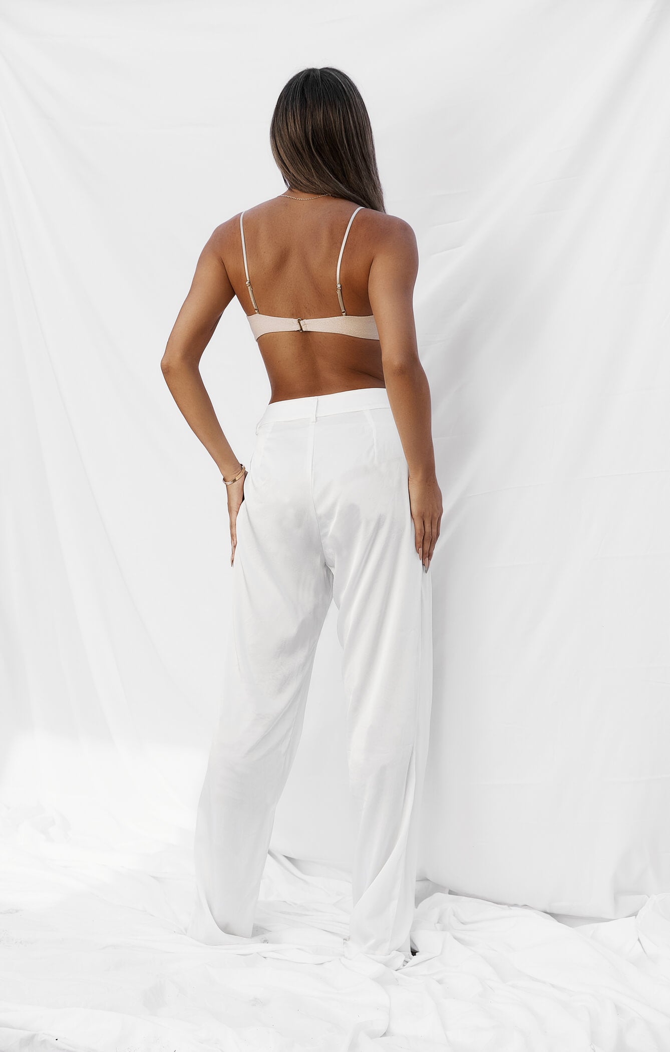 THE SILK CLASSIC PANT - WHITE