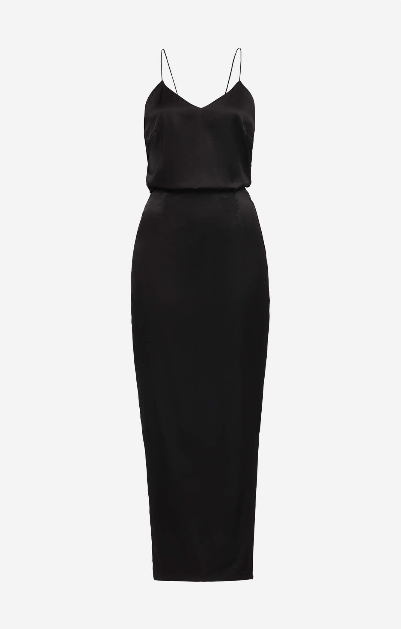 THE SILK CLASSIC DRESS - BLACK