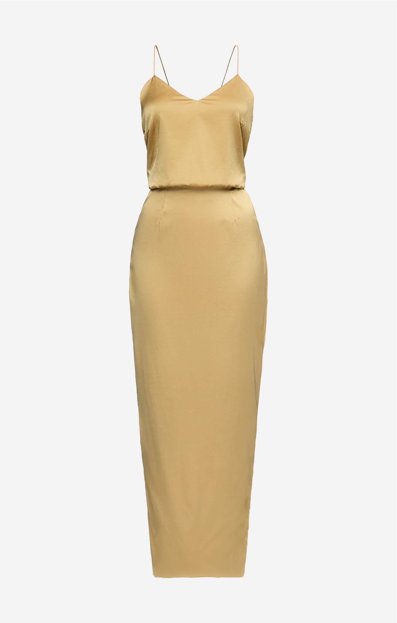 THE SILK CLASSIC DRESS - GOLD