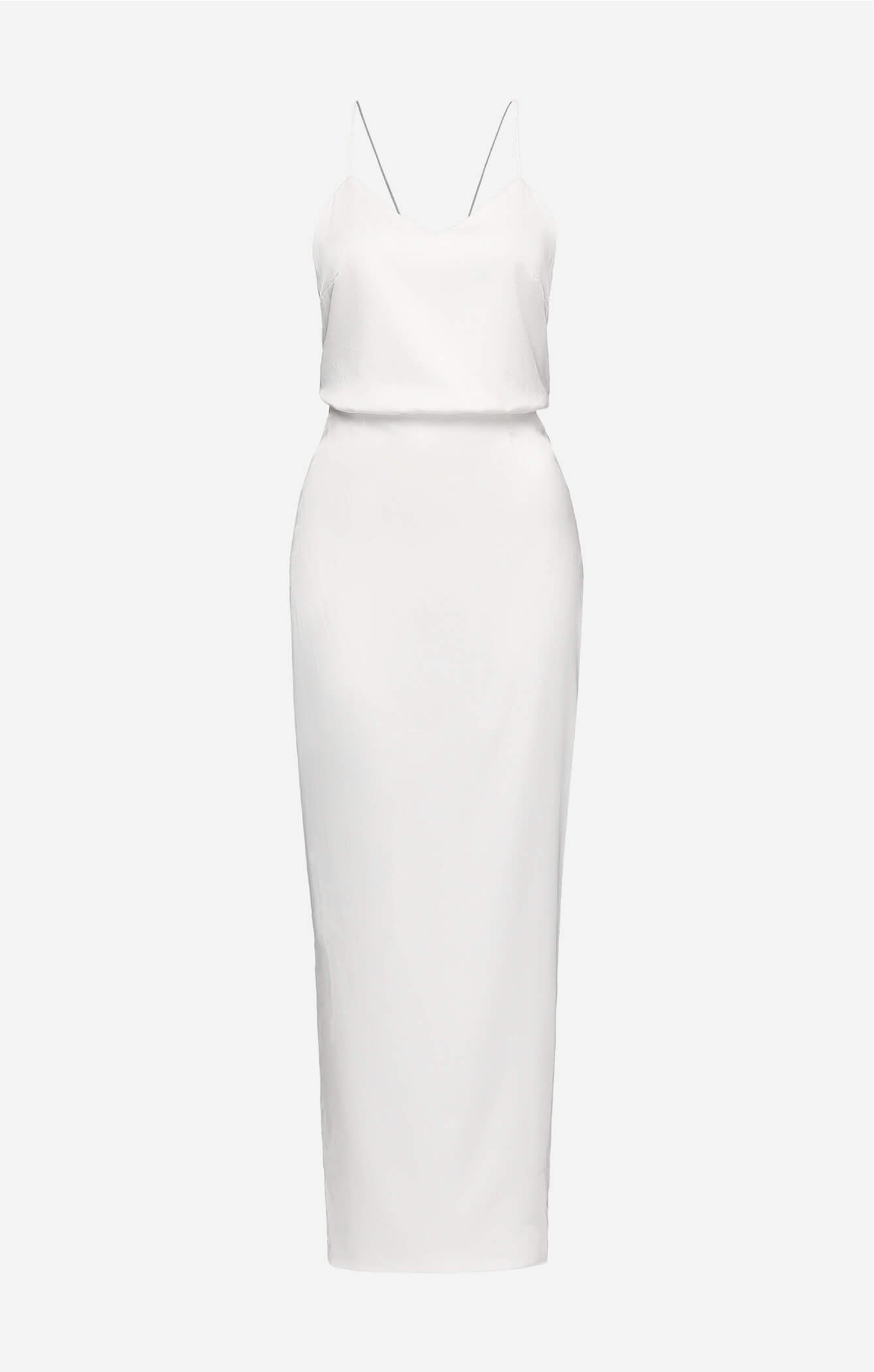 THE SILK CLASSIC DRESS - WHITE