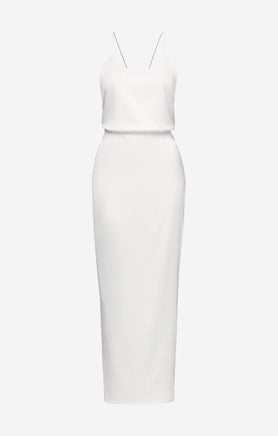THE SILK CLASSIC DRESS - WHITE