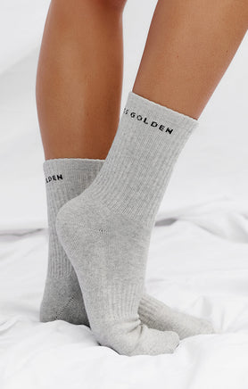 THE A.T.G CREW SOCK - 3 PACK GREY