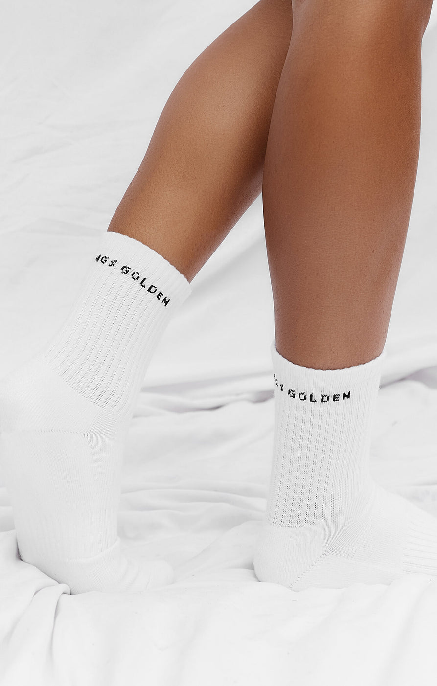 THE A.T.G CREW SOCK - 3 PACK WHITE