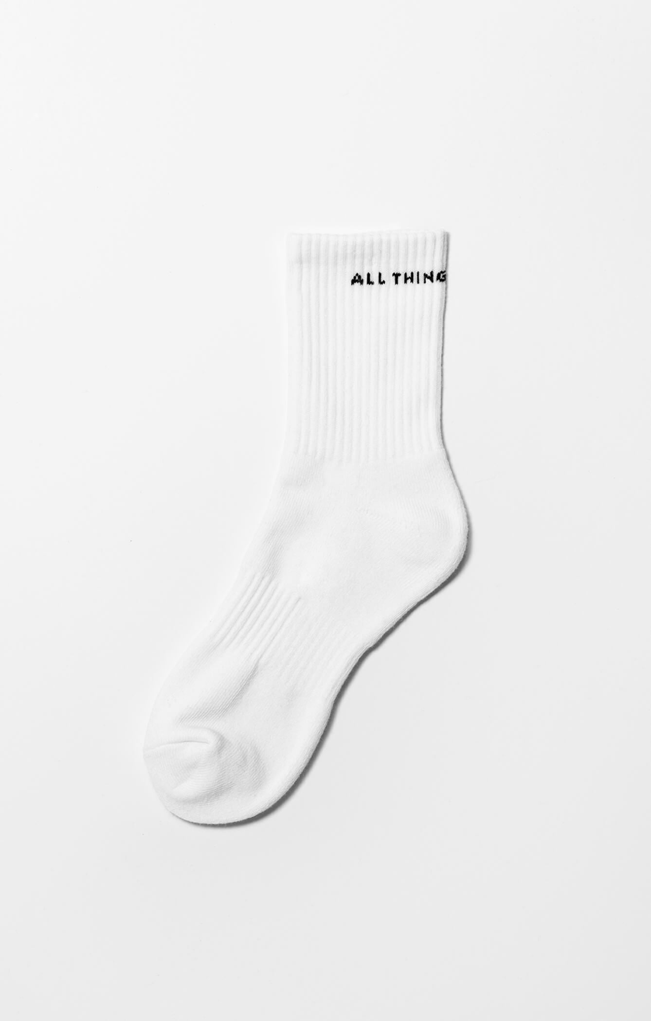 THE A.T.G CREW SOCK - WHITE