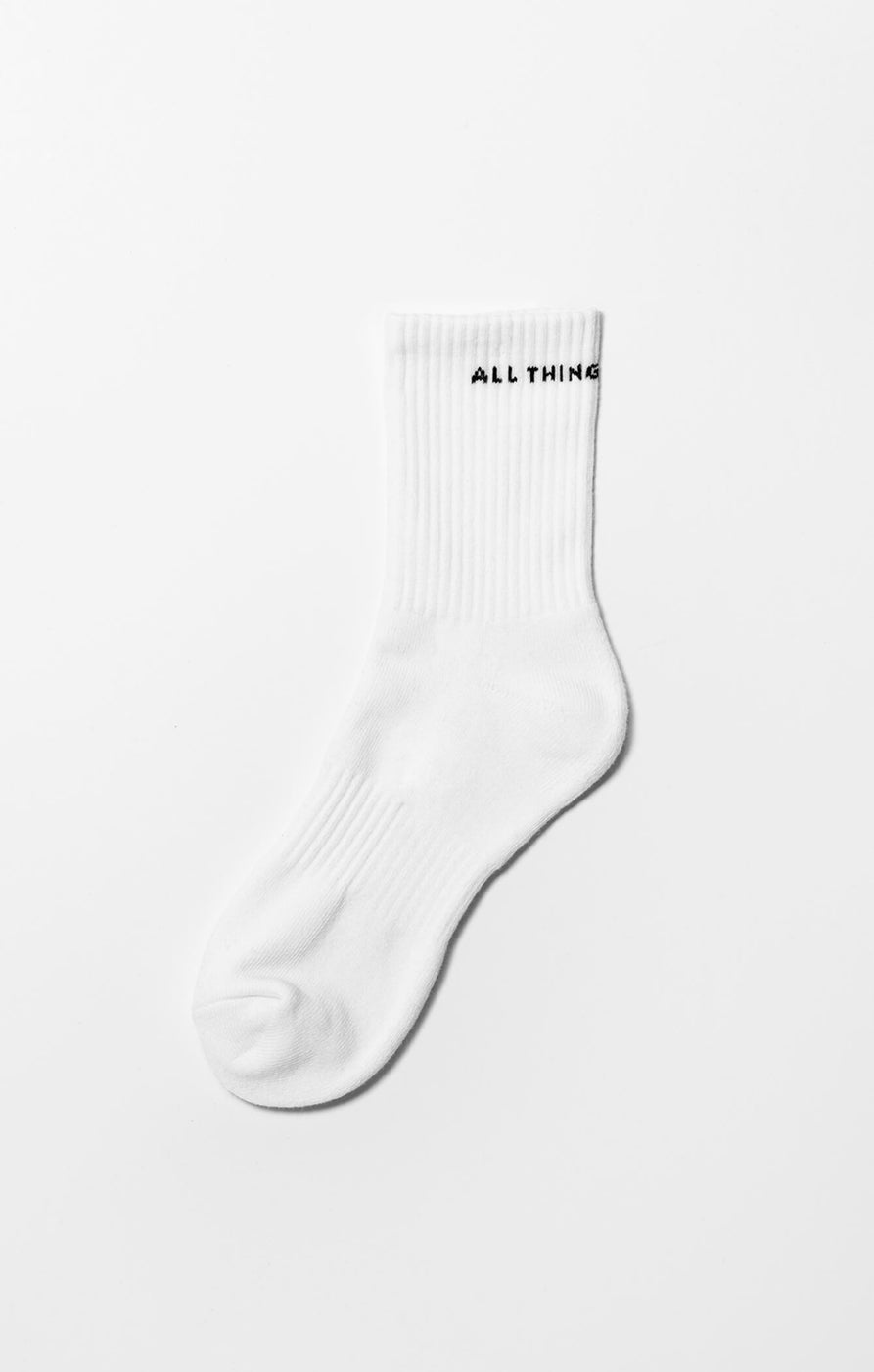THE A.T.G CREW SOCK - WHITE