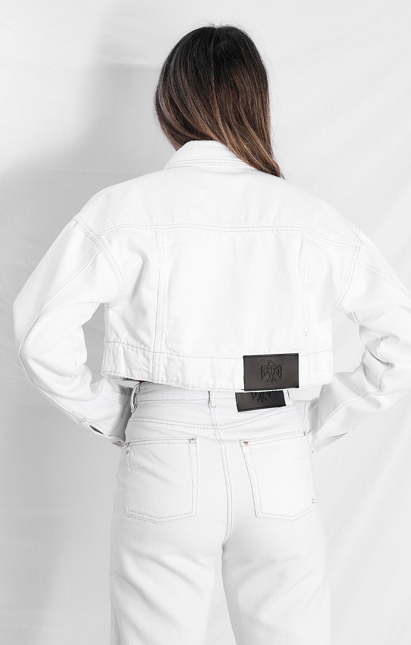 THE BOX CROP JACKET - CRISP WHITE