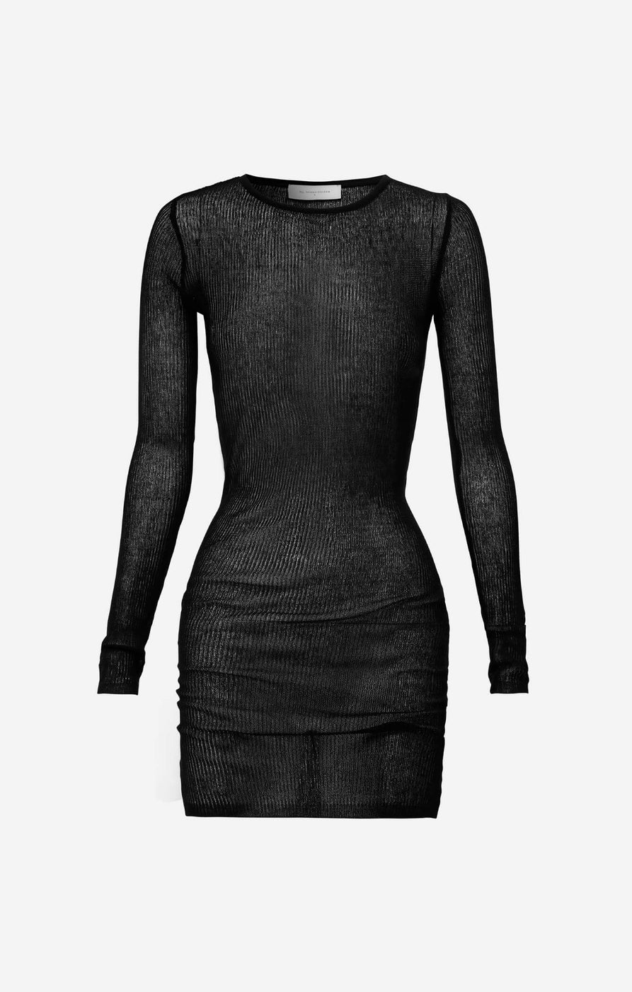 THE KNITTED L/S DRESS - BLACK