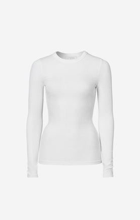 THE LUXE RIB L/S - WHITE