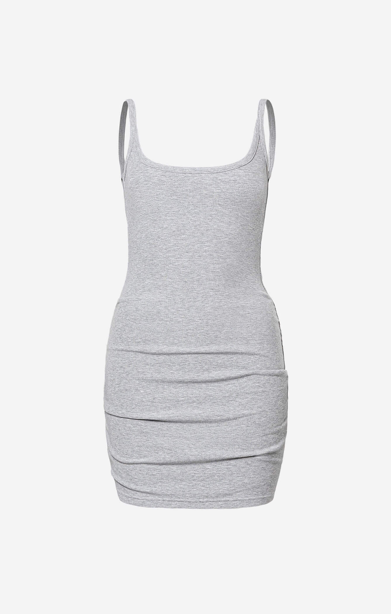 grey ribbed mini dress Nyc Winter Ribbed Long Sleeve Mini Dress Grey